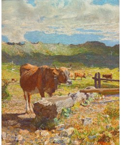 Giovanni Segantini, Vacca bruna all’abbeveratoio