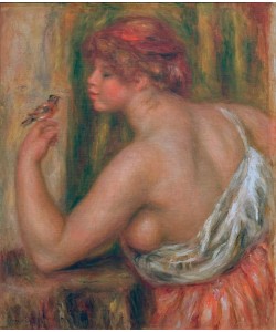 Pierre-Auguste Renoir, Frau mit Vögelchen