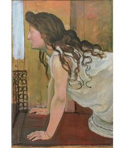 Ferdinand Hodler, Mädchen im Hemd am Fenster