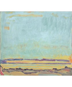 Ferdinand Hodler, Grüner Abendhimmel am Genfer See