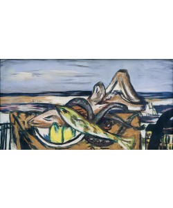 Max Beckmann, Landschaft mit frutti di mare
