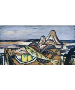 Max Beckmann, Landschaft mit frutti di mare