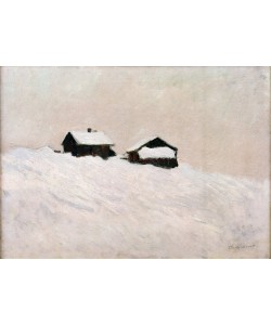 Claude Monet, Maisons dans la neige, Norvège