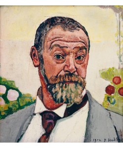 Ferdinand Hodler, Selbstbildnis mit Rosen