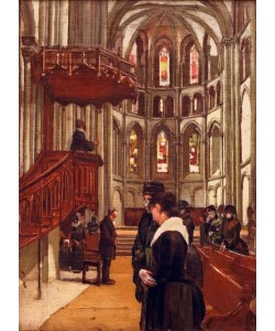 Ferdinand Hodler, Das Gebet in der Kathedrale Saint– Pierre in Genf