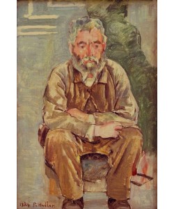 Ferdinand Hodler, Sitzender bärtiger Mann