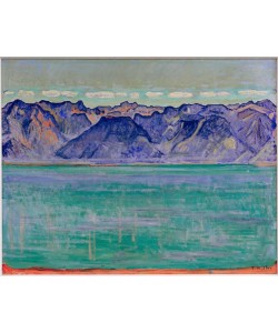 Ferdinand Hodler, Genfersee mit Blick auf die Savoyerberge