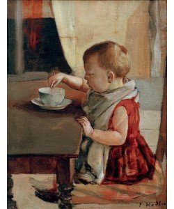 Ferdinand Hodler, Kind am Tisch