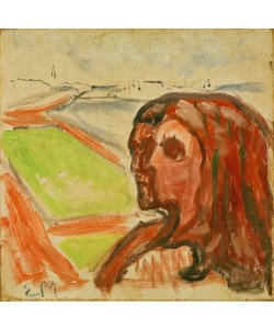 Edvard Munch, Kopf an Kopf. Landschaftsmotiv