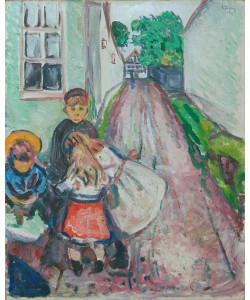 Edvard Munch, Kinder auf der Straße, Warnemünde