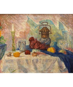 James Ensor, Nature morte aux légumes et à la lanterne