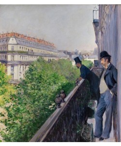Gustave Caillebotte, Un balcon, Boulevard Haussmann