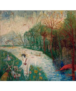 James Ensor, La Découverte de Moïse ou Moïse et les oiseaux