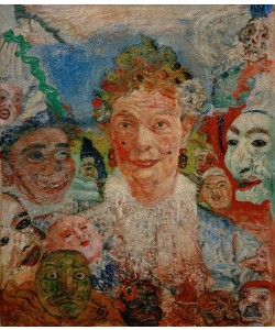 James Ensor, Vieulle famme aux masques