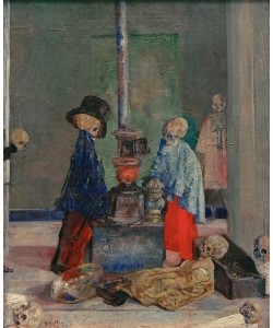 James Ensor, Squelettes voulant se chauffer