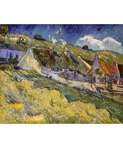 Vincent van Gogh, Strohgedeckte Häuser