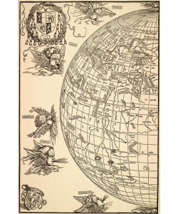 Albrecht Dürer, Stabius’ Weltkarte, westliche Hälfte