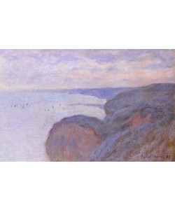 Claude Monet, Sur la Falaise près Dieppe, ciel couvert