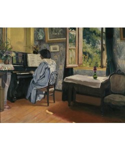 Felix Vallotton, Dame am Klavier