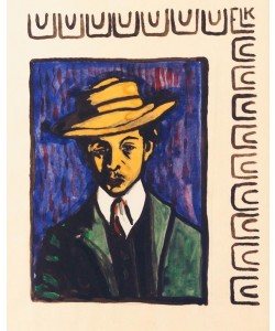 Ernst Ludwig Kirchner, Selbstbildnis mit Hut