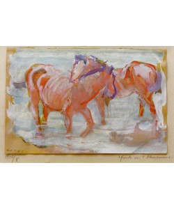 Franz Marc, Pferde in der Schwemme