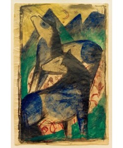 Franz Marc, Zwei blaue Pferde