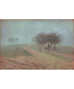 Camille Pissarro, Nebliger Morgen in Creil