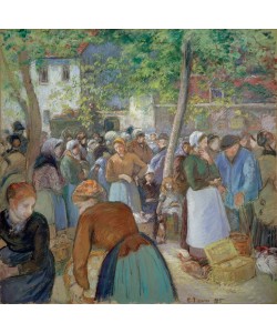 Camille Pissarro, Der Geflügelmarkt, Gisors