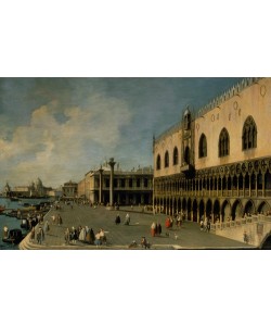 Giovanni Antonio Canaletto, Venedig, Dogenpalast mit Molo