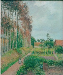 Camille Pissarro, Das Gehöft der Auberge Ango, Varengeville