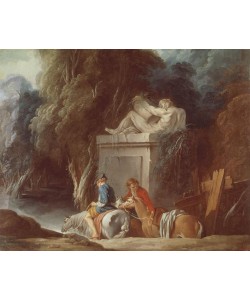 Francois Boucher, Reiter durchqueren eine Furt