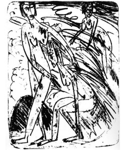 Ernst Ludwig Kirchner, Badende in Wellen