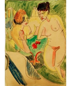 Ernst Ludwig Kirchner, Zwei nackte Frauen