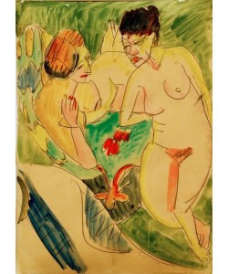 Ernst Ludwig Kirchner, Zwei nackte Frauen