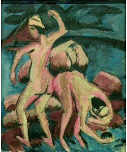 Ernst Ludwig Kirchner, Zwei Badende, Fehmarn