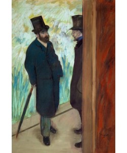 Edgar Degas, Männer in den Kulissen