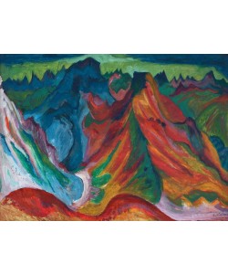 Ernst Ludwig Kirchner, Die Berge Weissfluh und Schafgrind