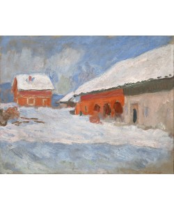 Claude Monet, Les Maisons rouges à Björnegaard (Norvege)