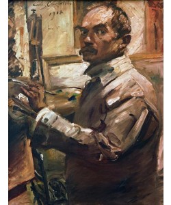 Lovis Corinth, Selbstbildnis im weißen Kittel