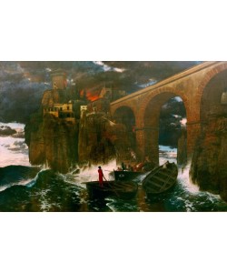 Arnold Böcklin, Überfall von Seeräubern