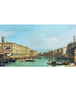 Giovanni Antonio Canaletto, Canal Grande in Venedig, Blick nach Norden, aus der Nähe de