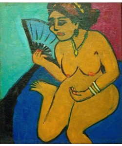 Ernst Ludwig Kirchner, Sitzender Akt mit Fächer