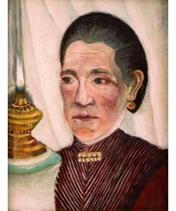 Henri Rousseau, Portrait de la seconde femme de l’artiste à la lampe