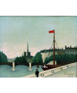 Henri Rousseau, Vue de l’île Saint-Louis prise du quai Henri IV