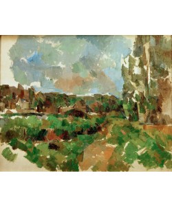 Paul Cézanne, Paysage au bord d’une rivière