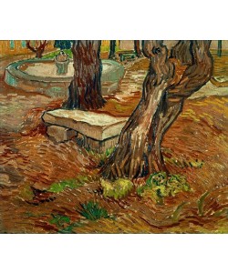 Vincent van Gogh, Steinbank im Garten des Hospitals Saint-Paul