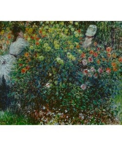 Claude Monet, Jeunes Filles dans un massif de dahlias