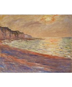 Claude Monet, La plage de Pourville, soleil couchant