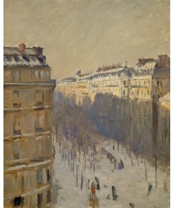 Gustave Caillebotte, Boulevard Haussmann, effet de neige