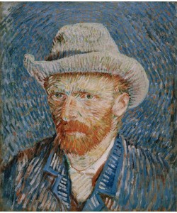 Vincent van Gogh, Selbstbildnis mit grauem Filzhut